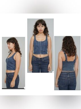 LONE STAR Medium Wash Denim
Hook N Eye Corset